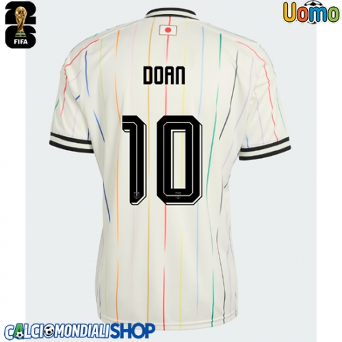 Maglie da calcio Giappone Ritsu Doan #10 Seconda Maglia Mondiali 2026  Manica Corta